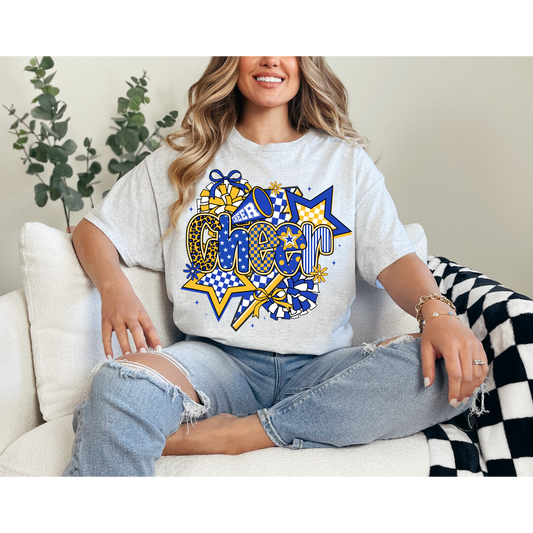 Cheer Mom Graphic Tee | Loud & Proud Cheer Shirt | Game Day Cheer Mom T-Shirt