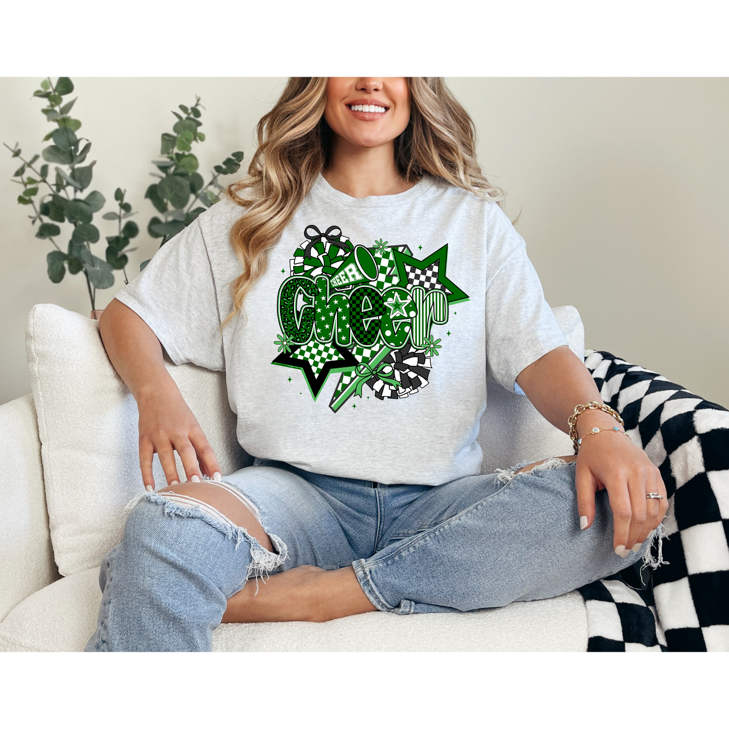 Cheer Mom Graphic Tee | Loud & Proud Cheer Shirt | Game Day Cheer Mom T-Shirt