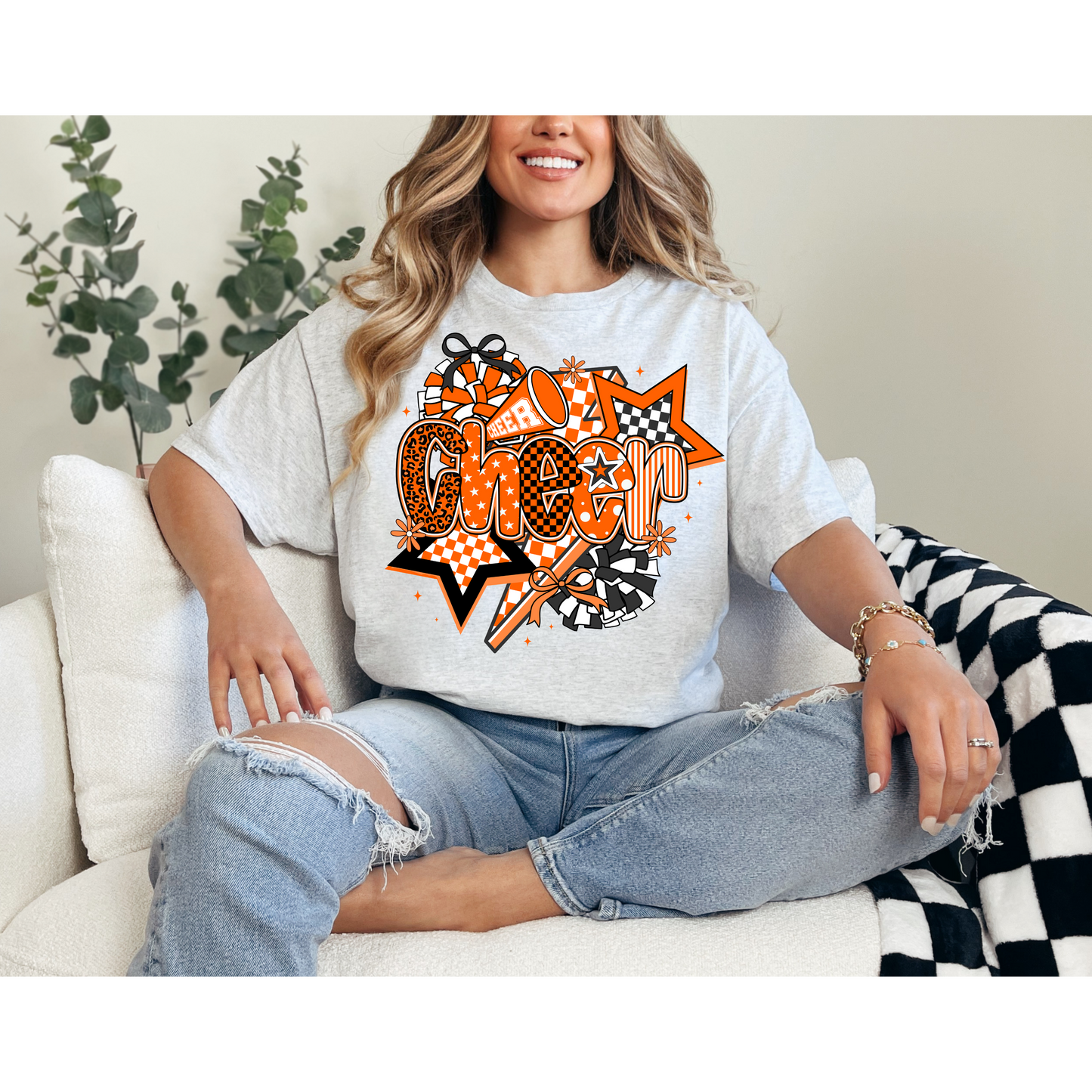 Cheer Mom Graphic Tee | Loud & Proud Cheer Shirt | Game Day Cheer Mom T-Shirt