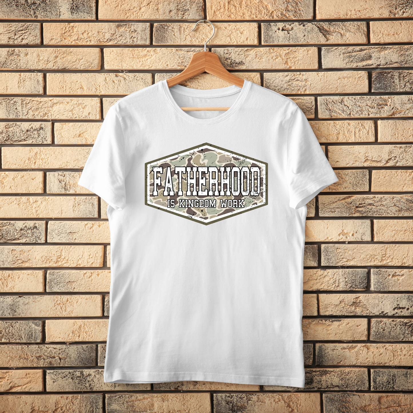 Fatherhood Is Kingdom Work Christian Graphic Tee | Faith-Based Father’s Day Shirt | Gift for Dad