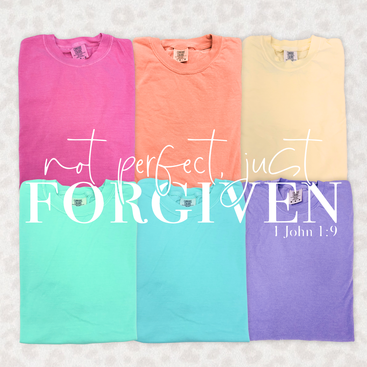 Not Perfect, Just Forgiven Tee – Faith-Based Graphic Shirt
