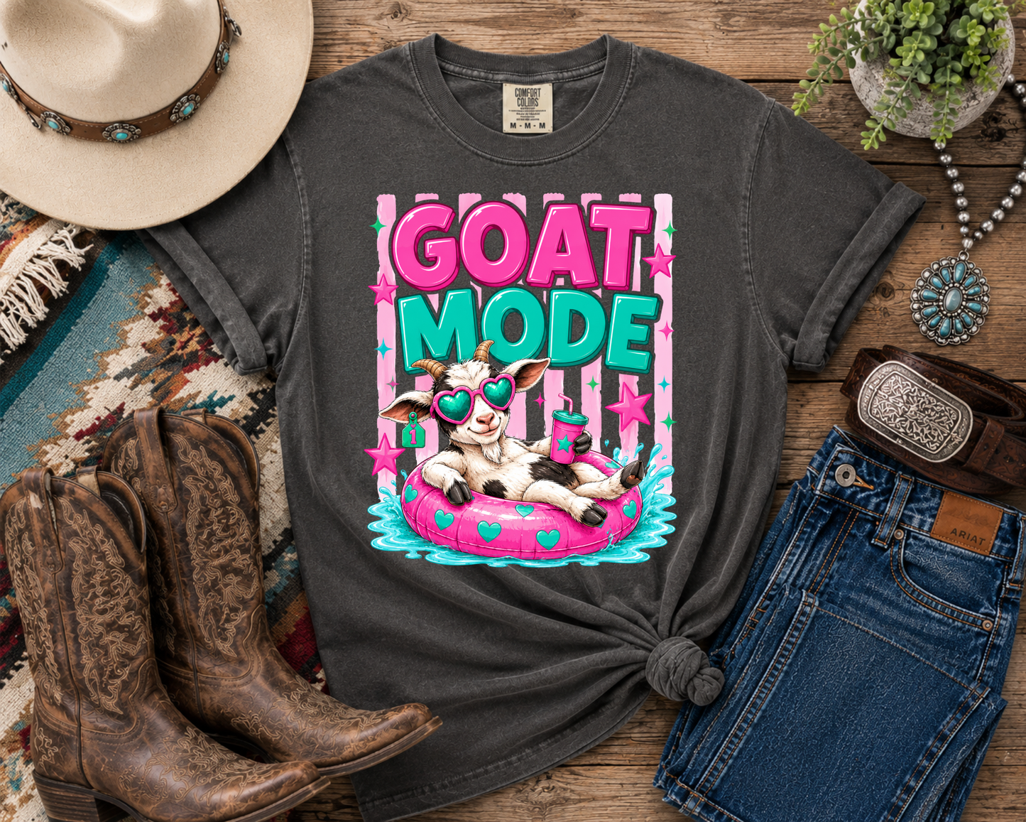 Livin' That Show Life Collection | Funny Livestock Show Shirts | Goat, Sheep, Pig & Cattle Fair Tees