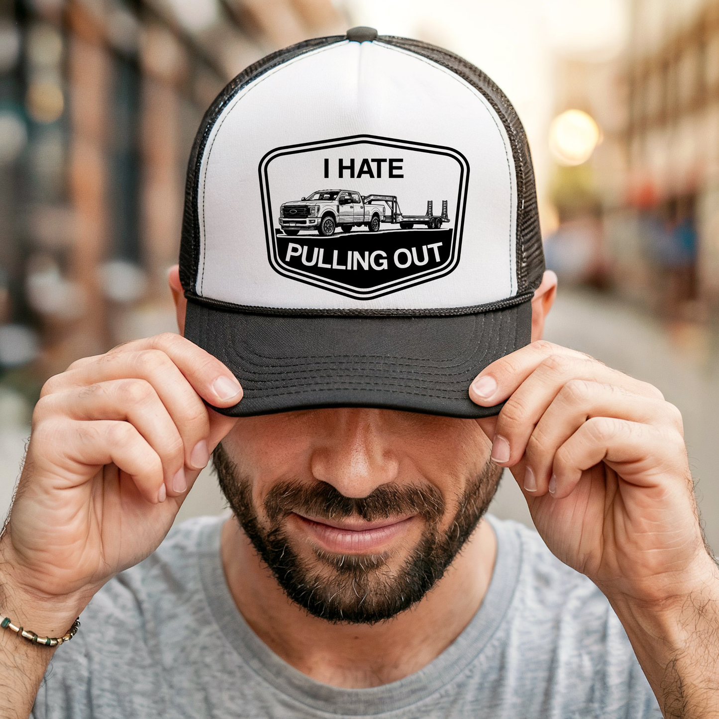 I Hate Pulling Out Truck & Trailer Shirt | Funny Truck Driver Tee | F350 Hauling Graphic Shirt