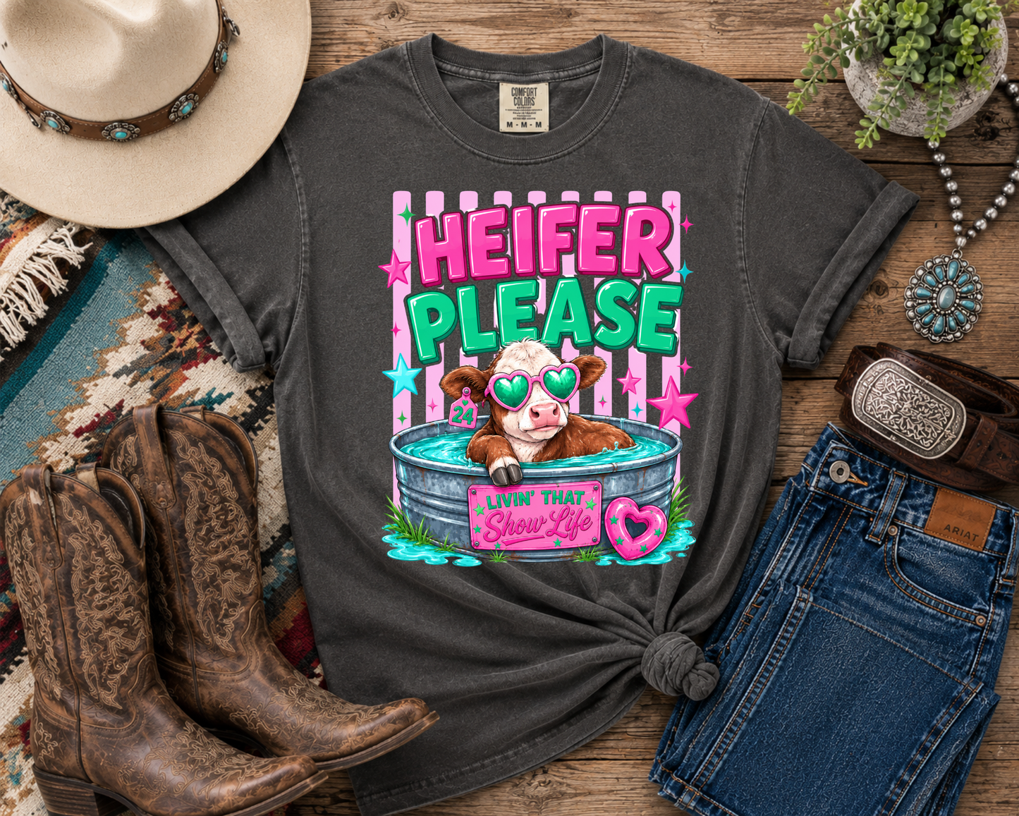 Livin' That Show Life Collection | Funny Livestock Show Shirts | Goat, Sheep, Pig & Cattle Fair Tees