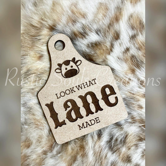 Cow Tag Look What I Made Magnets, Refrigerator Magnets, Display Kids Artwork