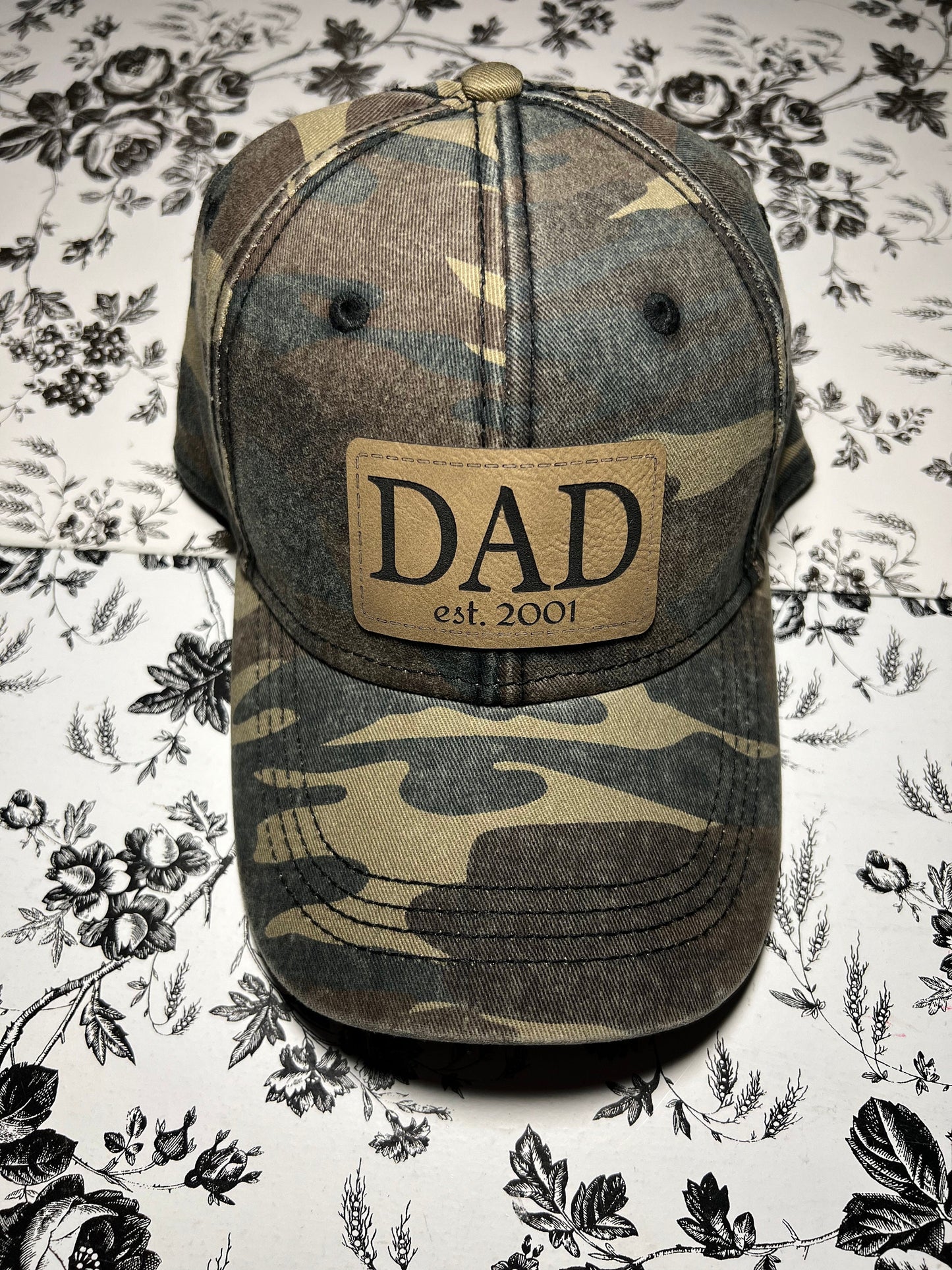 Father’s Day Hats | Dad Est Hats | Custom Patch Hat | Papa Est Hat