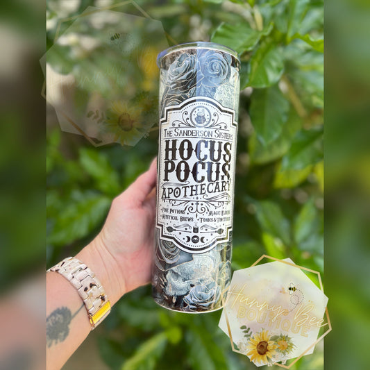The Sanderson Sisters Apothecary Tumbler | 30oz Straight Tumbler | Halloween Tumbler | Witches