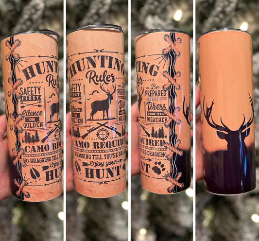 Hunting Tumblers | Huntsman| 20oz Straight Tumblers | Gift For Him | Deer Tumblers