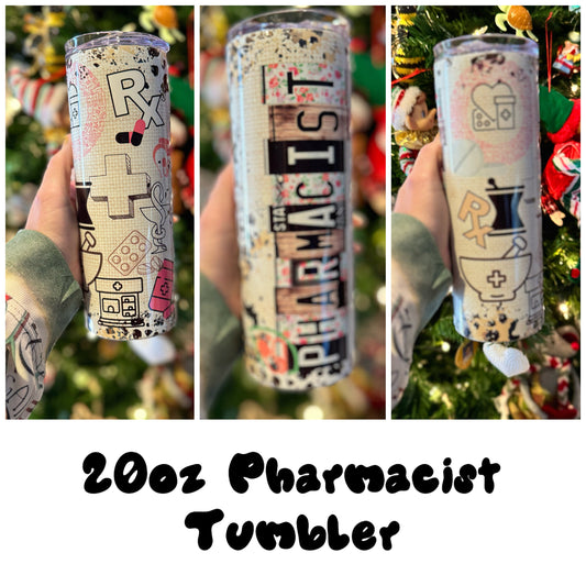 Pharmacist Tumblers | 20oz Straight Tumblers | Pharmacist Gift