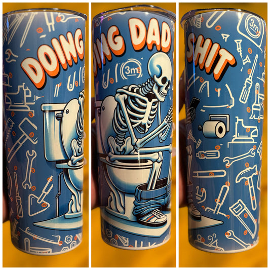 Dad Tumbler | Father’s Day Gift | Gift for Dads | Custom Skinny 20oz Tumbler | Doing Dad Stuff
