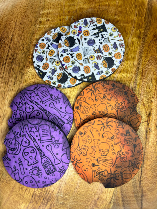 Halloween Car Coasters | Spooky Car Coasters