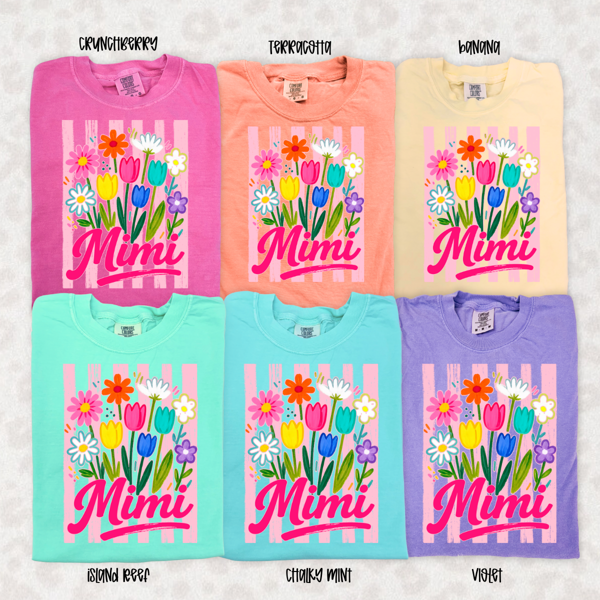 Floral Mama Shirt | Custom Nana Mimi Gigi Tee | Mother’s Day Shirt | Spring Floral Graphic Tee |