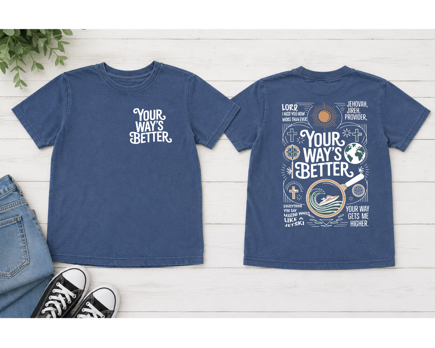 Faith Collection – Comfort Colors Christian Graphic T-Shirt | Your Way's Better & Faithful Lemonade | Adult & Youth Sizes