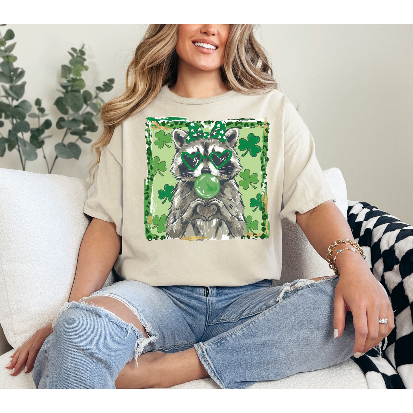 Lucky Raccoon St. Patrick’s Day Tee – Adult & Youth