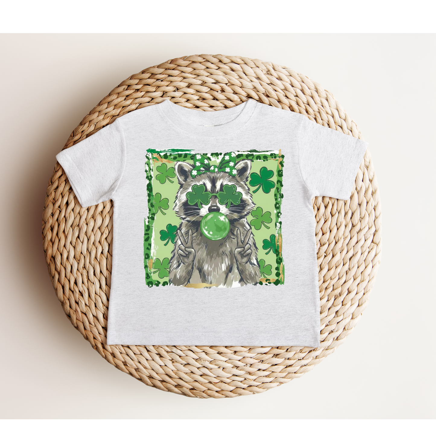 Lucky Raccoon St. Patrick’s Day Tee – Adult & Youth