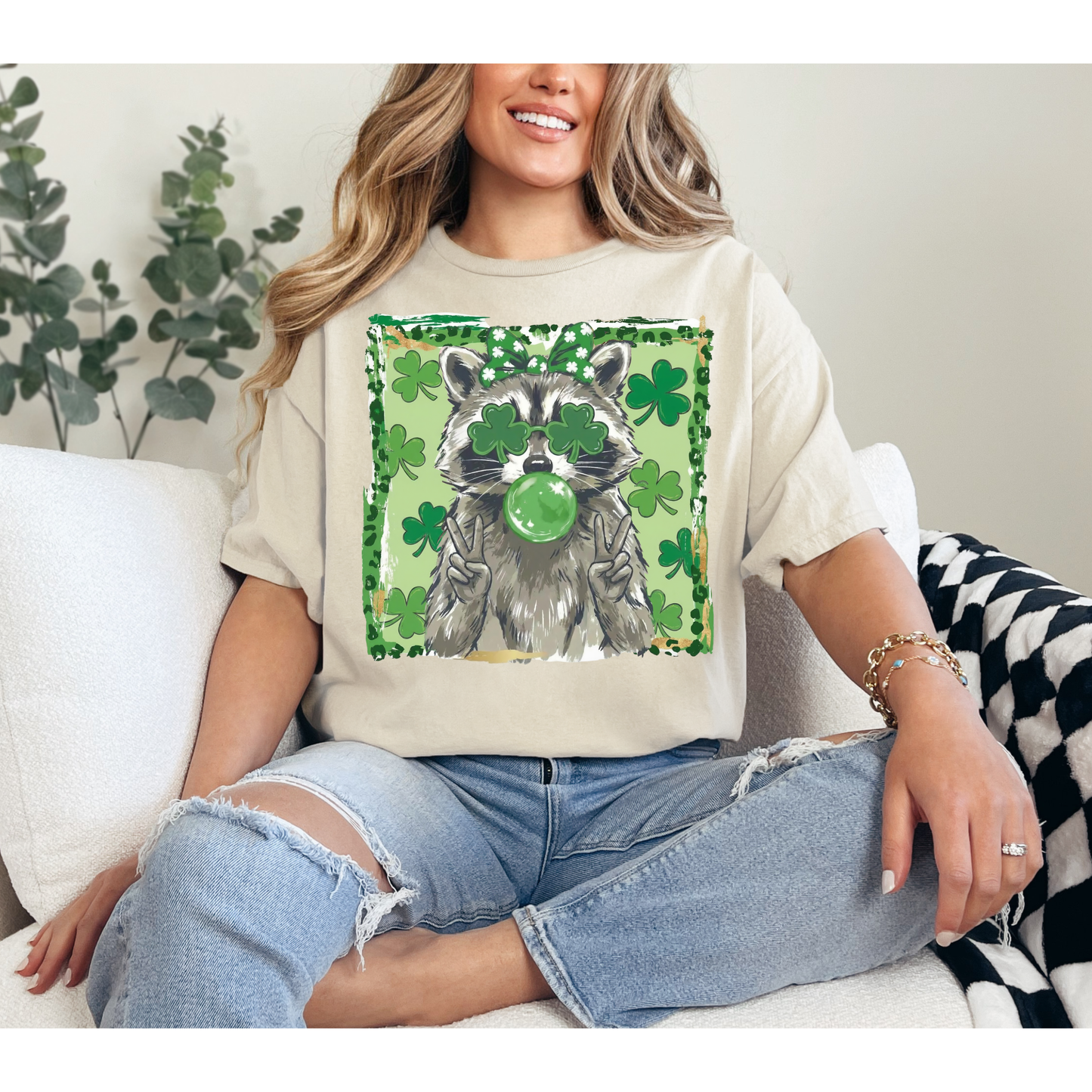 Lucky Raccoon St. Patrick’s Day Tee – Adult & Youth