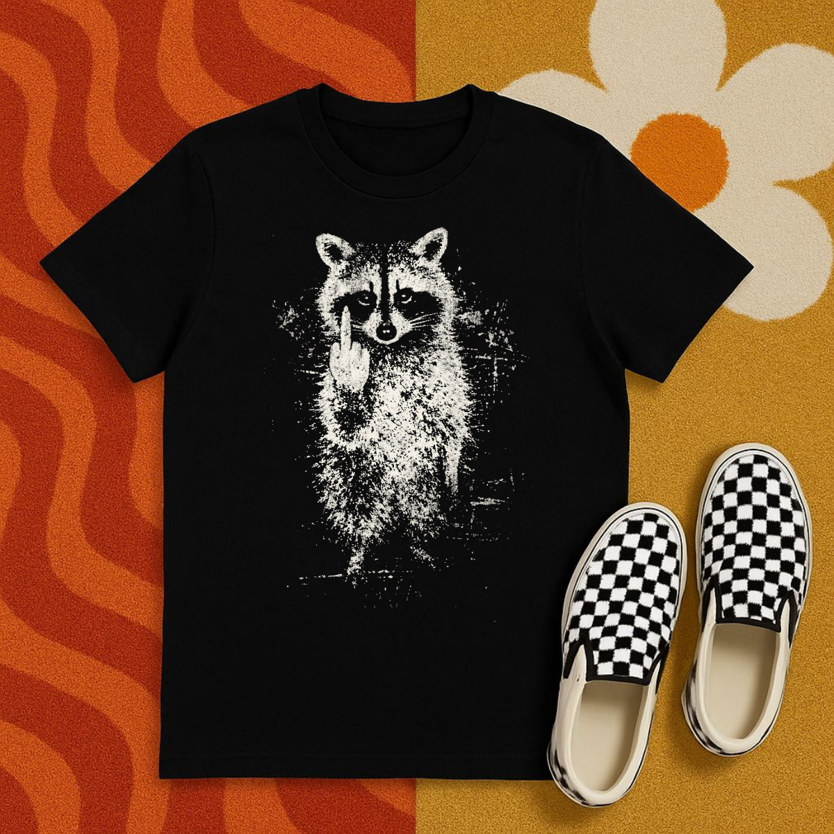Raccoon Attitude Graphic Tee – Funny Sarcastic Shirt