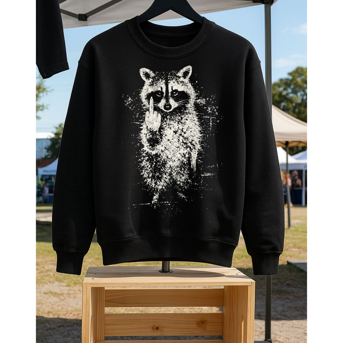 Raccoon Attitude Graphic Tee – Funny Sarcastic Shirt