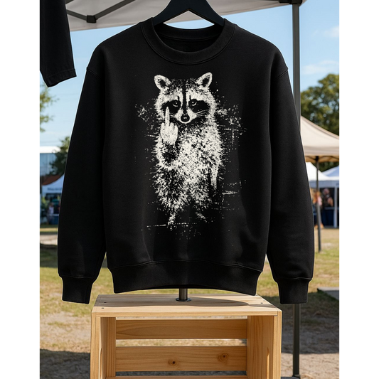 Raccoon Attitude Graphic Tee – Funny Sarcastic Shirt