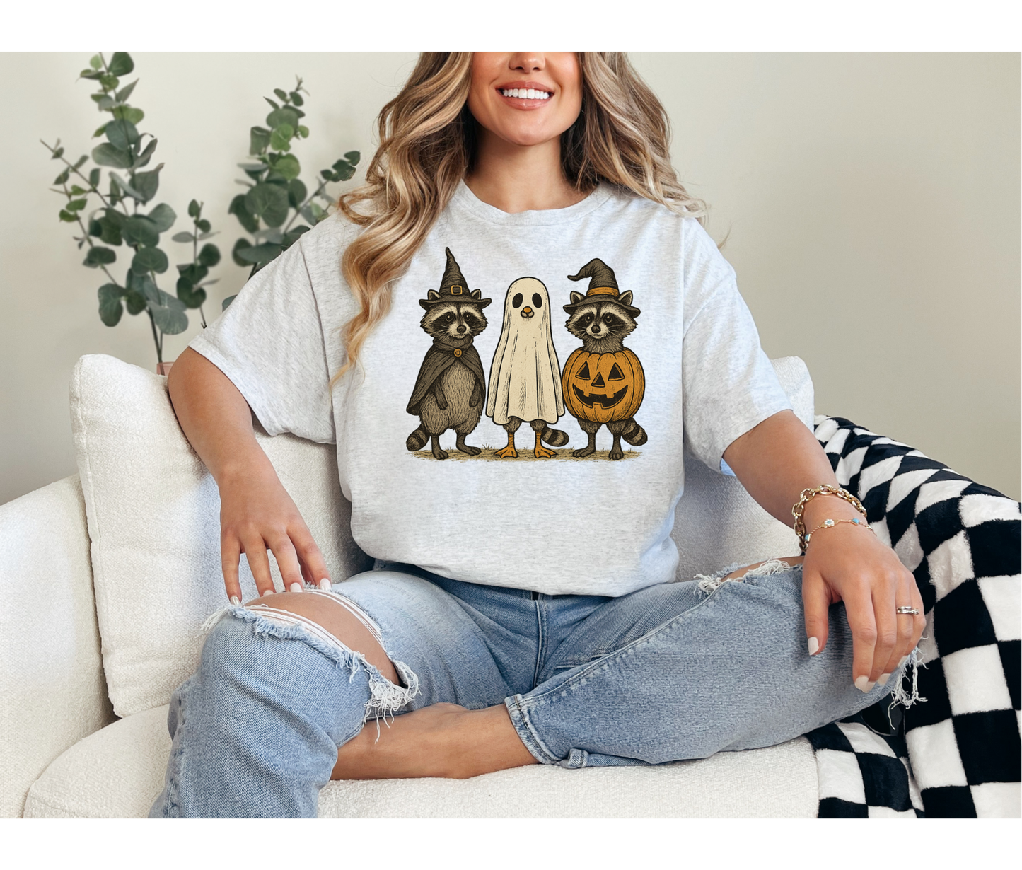 Halloween Raccoons | Halloween Tees | DTF Designs
