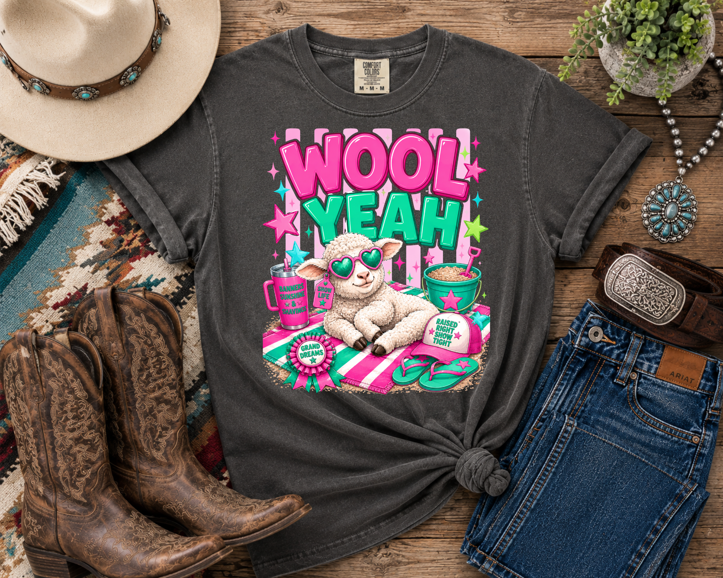Livin' That Show Life Collection | Funny Livestock Show Shirts | Goat, Sheep, Pig & Cattle Fair Tees
