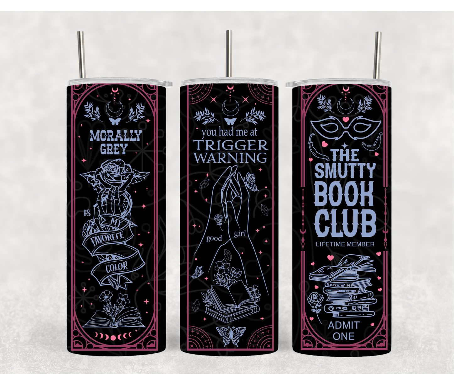 Smutty Book Club Tumblers | 20oz Tumblers | Spicy Book Club | Smutty Vibes Tumbler | 20oz Tumblers