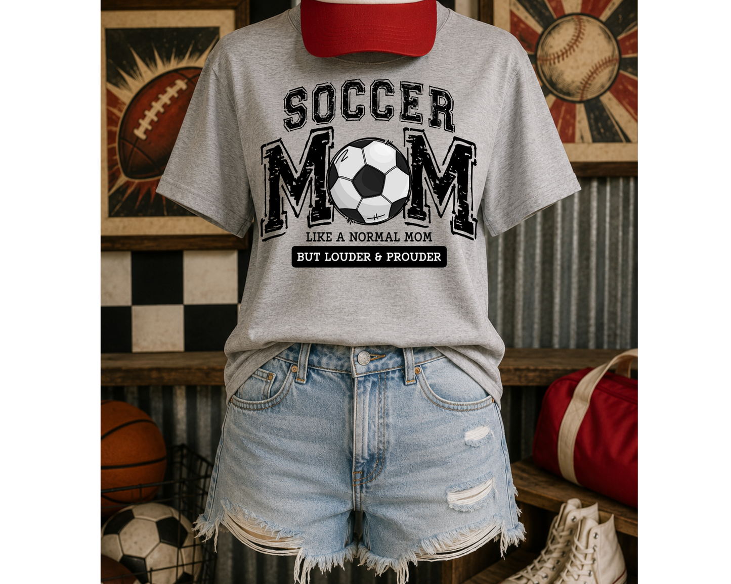 Soccer Mom T-Shirt | Game Day Soccer Shirt | Soccer Mama Graphic Tee