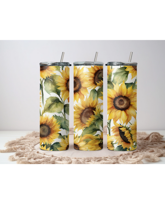Sunflower Tumblers | 20oz Tumblers | Cute Sunflowers Tumblers