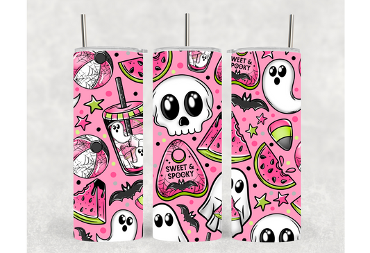 Sweet & Spooky Tumbler | Custom 20oz Tumblers | Spooky Summertime