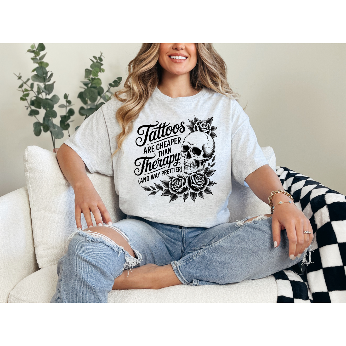 Tattoos Are Cheaper Than Therapy Graphic Tee