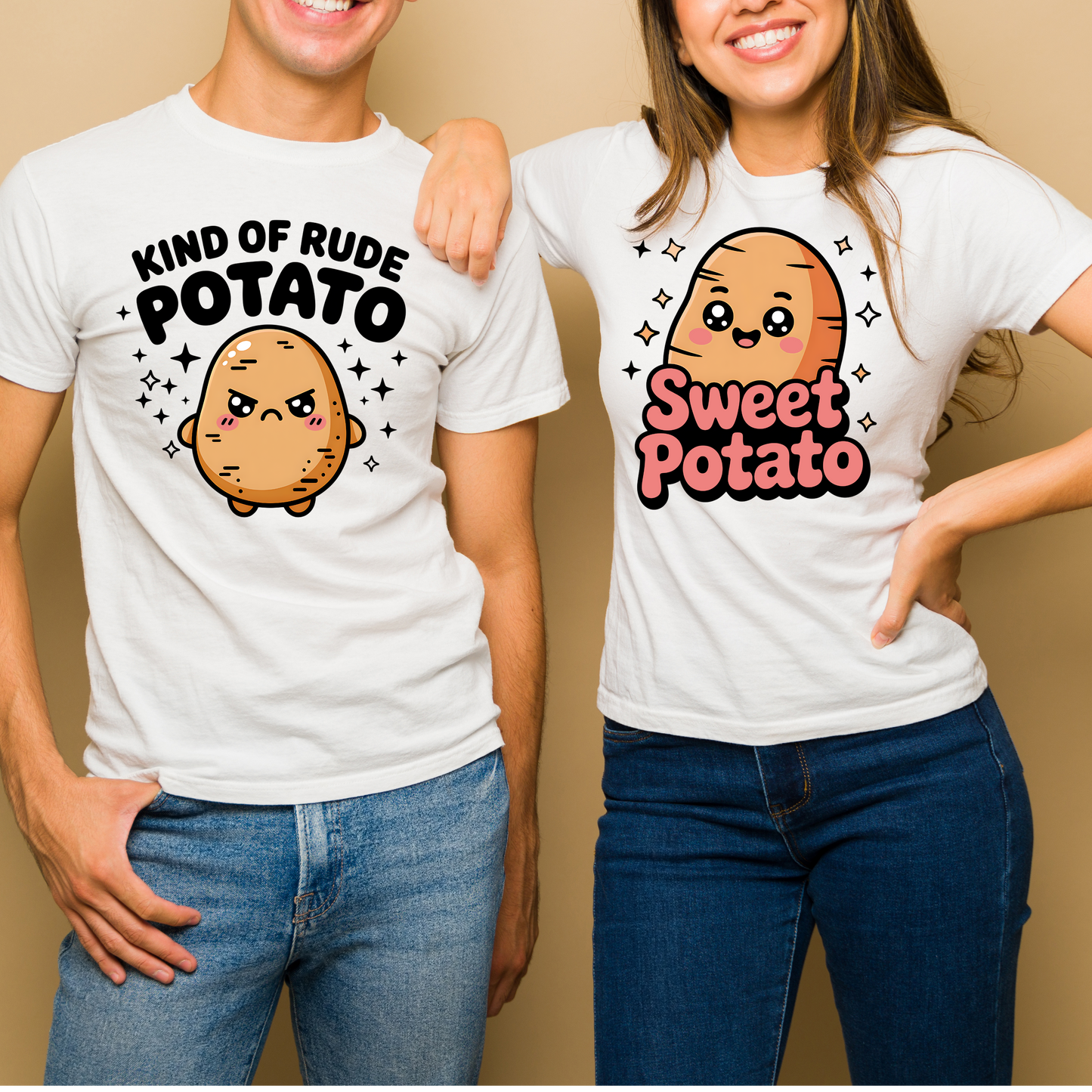 Sweet Potato &amp; Kind of Rude Potato Matching Tees
