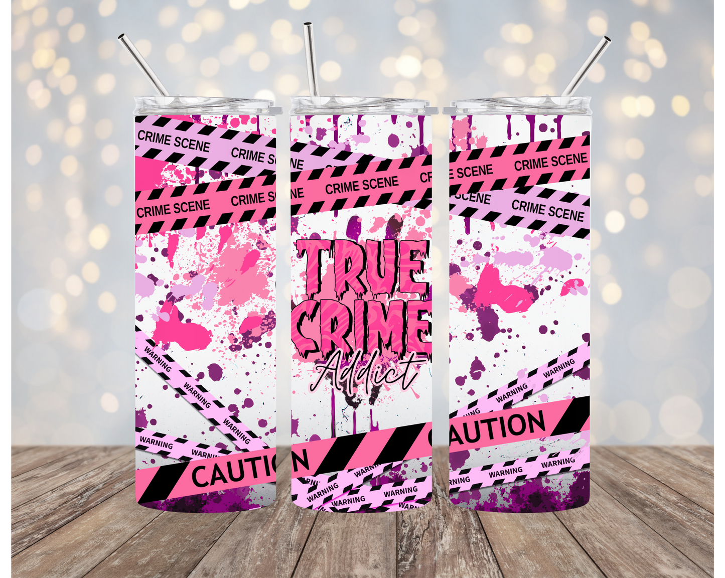 True Crime Tumblers | True Crime Junkie | 20oz Tumblers