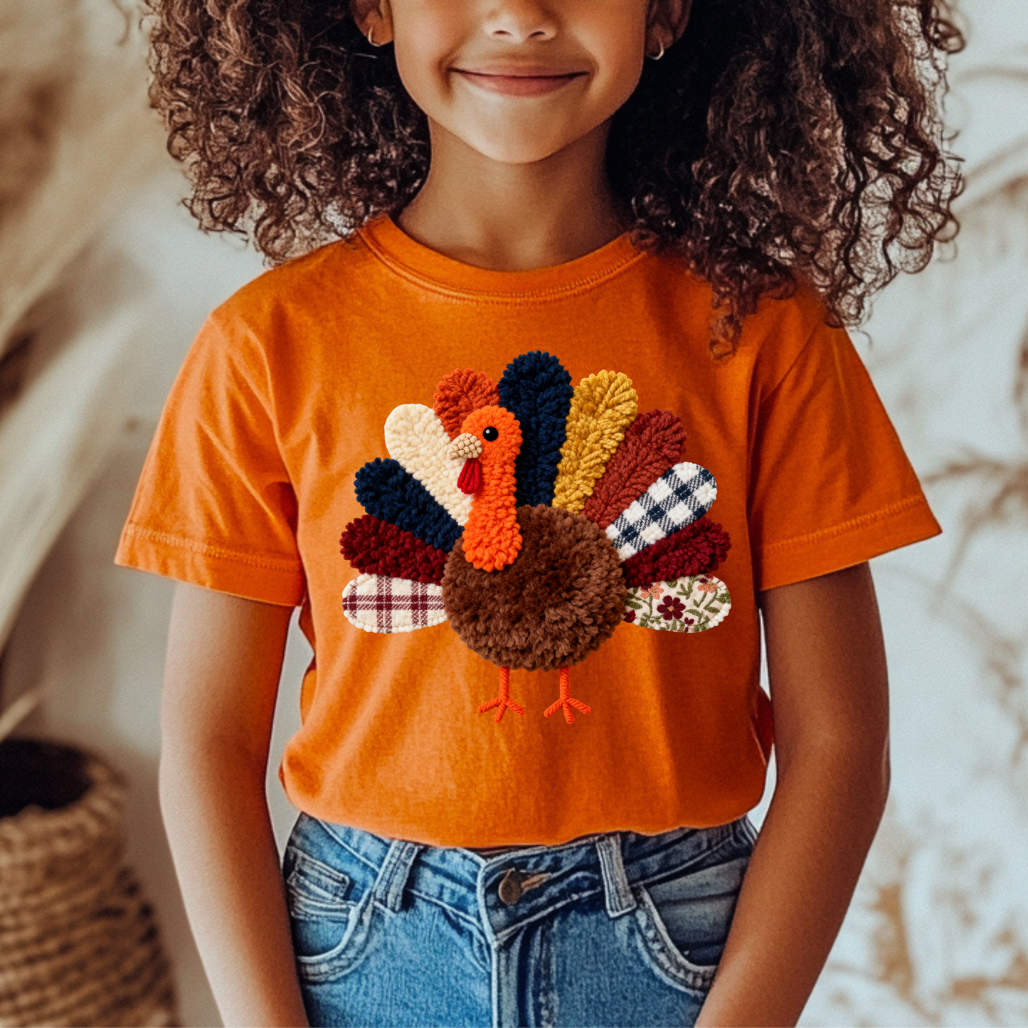 Little Turkey Faux Yarn Tee