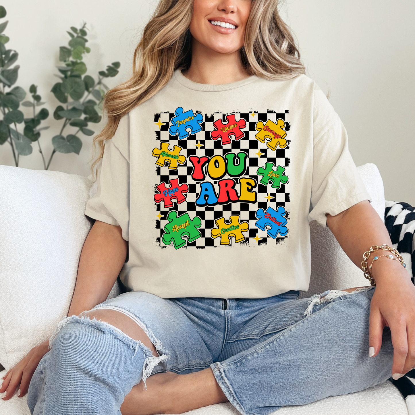 Autism Awareness Shirt | In April We Wear Blue | Accept Understand Love | Puzzle Piece Tee